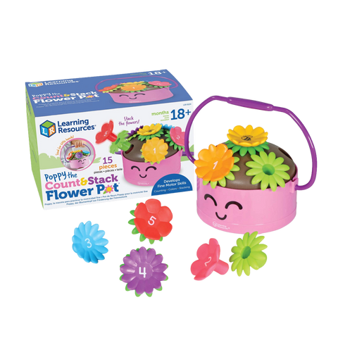 Learning Resources Poppy the Count & Stack Flower Pot