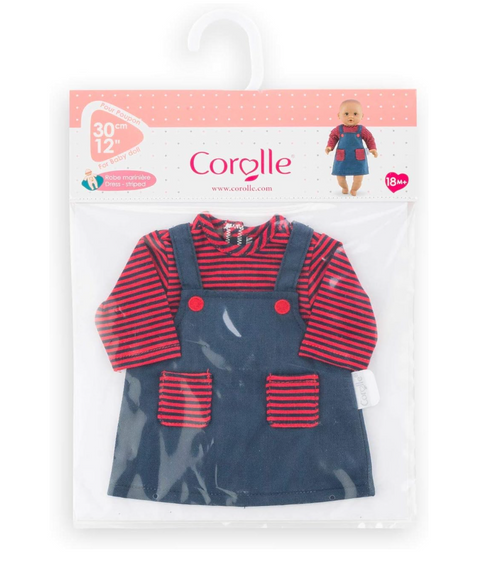 Corolle 12" Striped Dress