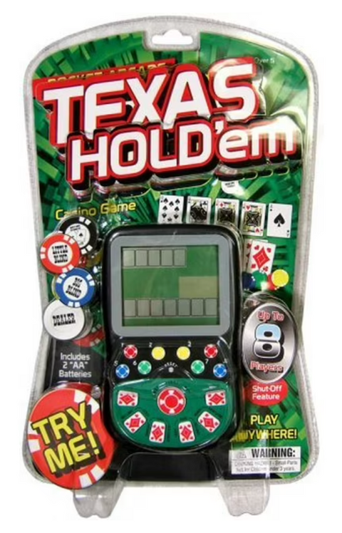 Pocket Arcade Handheld Texas Hold Em Game