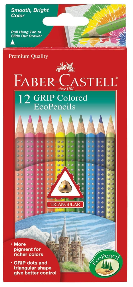 Faber-Castell Triangular Colored EcoPencils 12 Count