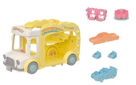 Calico Critters Rainbow Fun Nursery Bus - NEW 2024