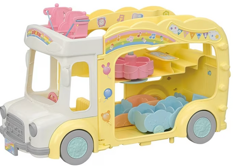 Calico Critters Rainbow Fun Nursery Bus - NEW 2024