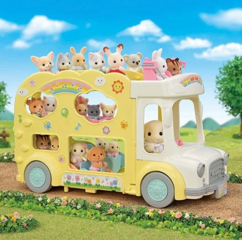 Calico Critters Rainbow Fun Nursery Bus - NEW 2024