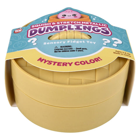 The Toy Network 3.25" Squish And Stretch Metallic Color Dumpling