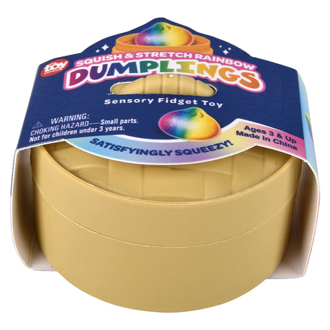 The Toy Network 2" Squish And Stretch Rainbow Color Dumpling