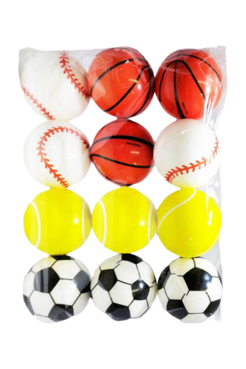 Sports Ball Pu Foam Bouncy Stress Ball