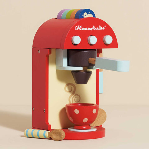 Le Toy Van Wooden Toy Coffee Machine & Pods