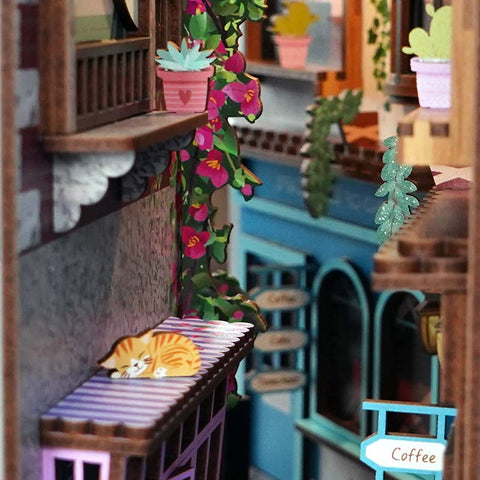 Hands Craft DIY Miniature House Book Nook Kit: Island of Love