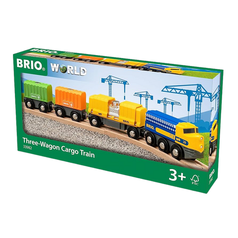 Three Wagon Cargo Train 33982