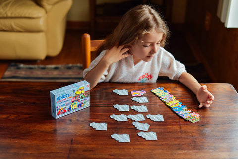 eeBoo Trucks and a Bus Little Matching Game