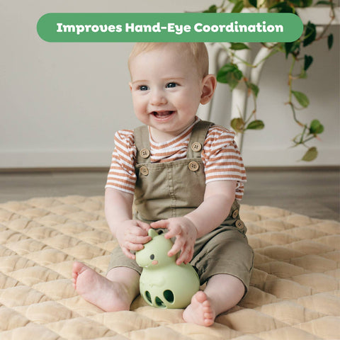 Silicone Rattle - Dino