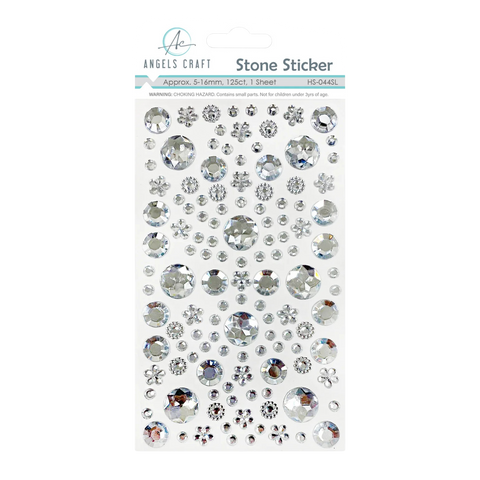 Angels Craft Round & Flower Shape Rhinestone Stickers