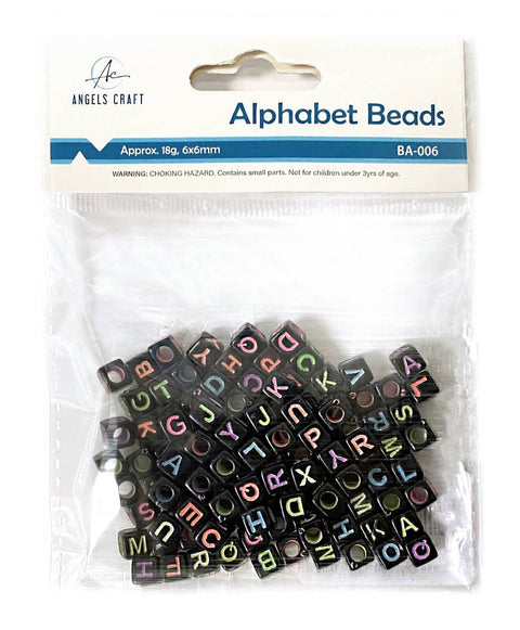 Alphabet Beads - Cube Shape (5 colors available)