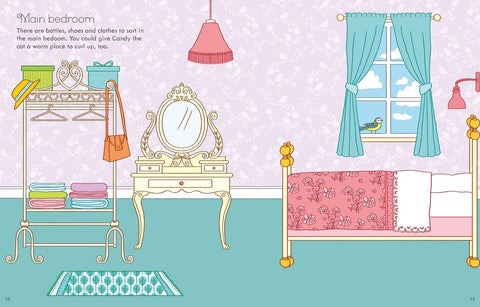 First Sticker Book Dollhouse : Usborne