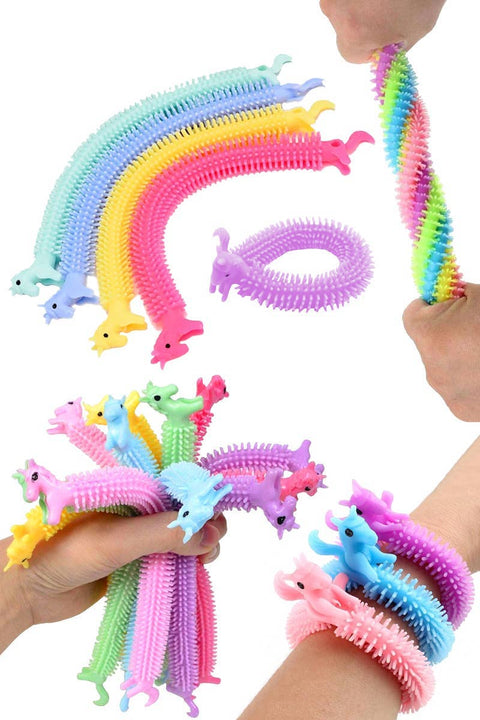 Unicorn Spiky Stretch Pull Monkey Noodle Toy