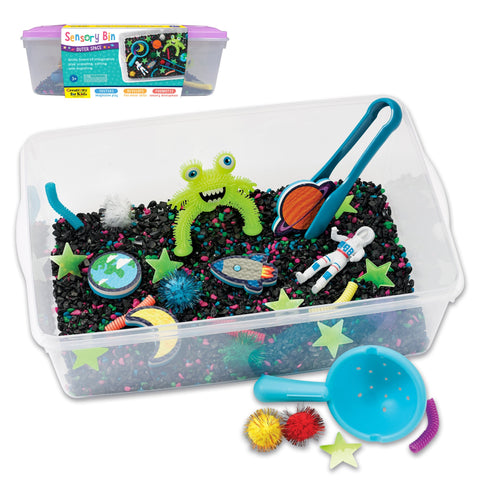 Creativity for Kids Sensory Bin Outer Space