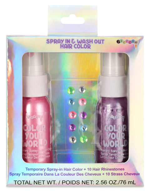 Iscream Sparkle Hair Color & Rhinestones