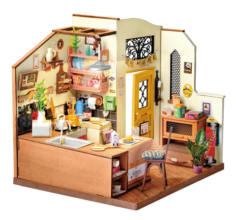 DIY Miniature House Kit: Cozy Kitchen