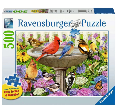 Ravensburger At the Birdbath 500 Pc Puzzle