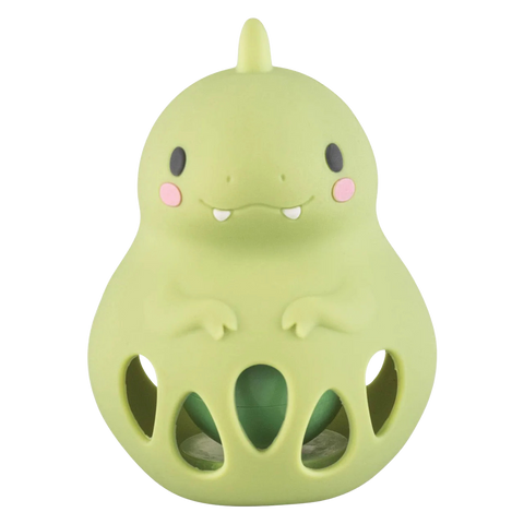 Silicone Rattle - Dino