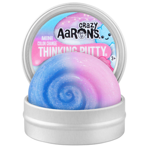 Crazy Aaron's Mini Cotton Candy  - 2" Thinking Putty Tin