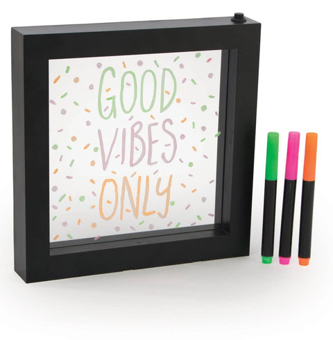 Iscream Neon Effect Frame - Good Vibes Only