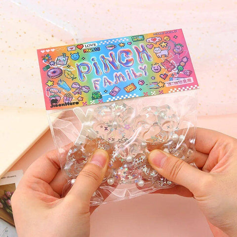 Pinch Family: Taba Squishy Transparent Mini Cat Paw Fidget