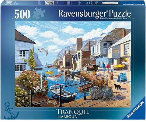 Ravensburger Tranquil Harbour 500 Pc Puzzle