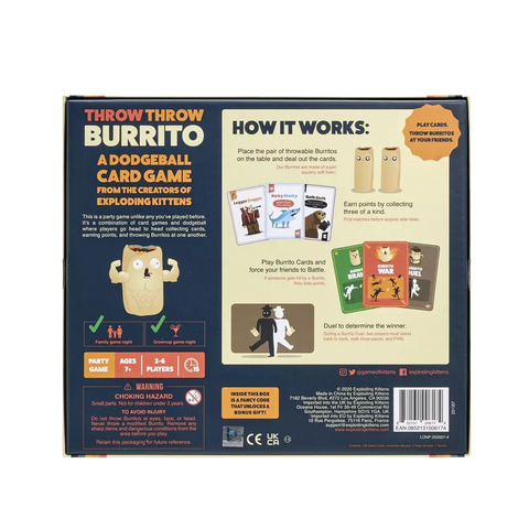 Throw Throw Burrito - A Dodgeball Card Game