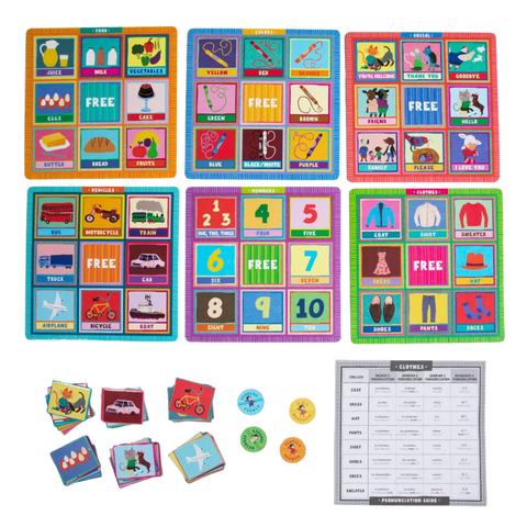 eeBoo 4 Language Bingo