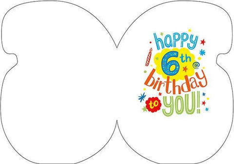 6th Birthday Foil Card