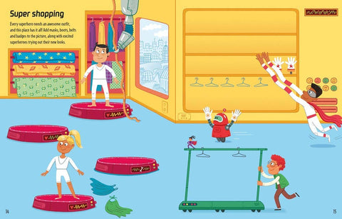 First Sticker Book Superheroes : Usborne