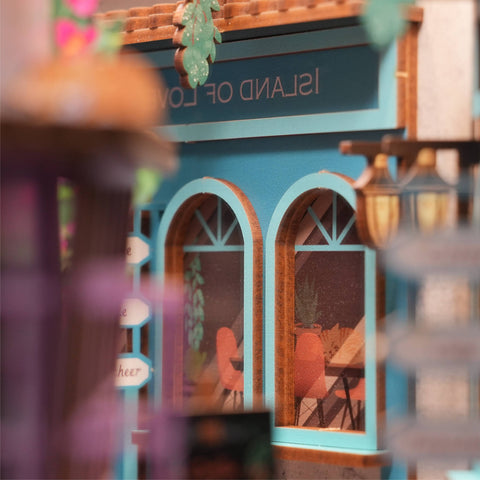 Hands Craft DIY Miniature House Book Nook Kit: Island of Love