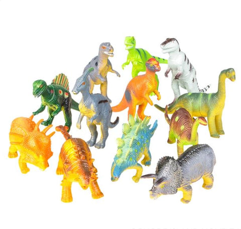 Dino Adventure Kit: 12 Pack 6-Inch Educational Dinosaur Toys