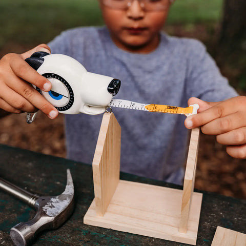 Handy Famm: 4-in-1 Stem Tape Measure / Construction Tool - Dog - "Spot"