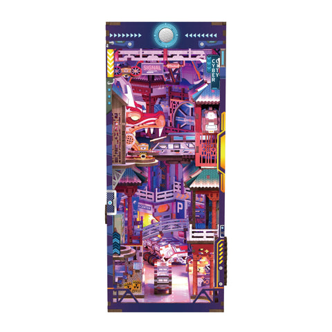 DIY Book Nook Kit: Cyber City w/ Dust Cover