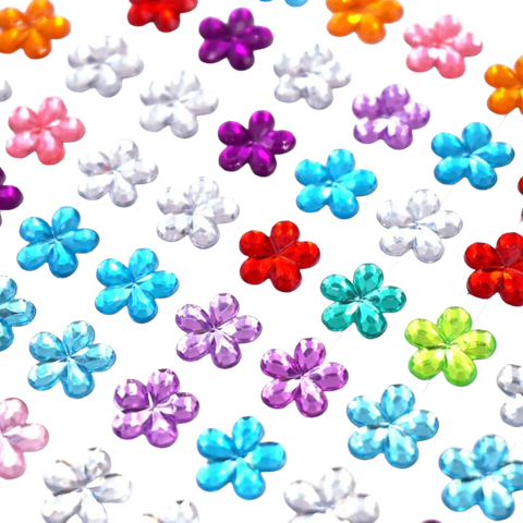 Angels Craft Flower Shaped Stone Stickers