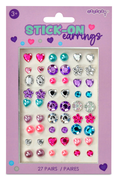 Iscream Gem Stick-On Earrings
