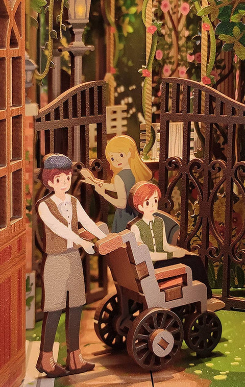 Hands Craft DIY Miniature House Book Nook Kit: Secret Garden