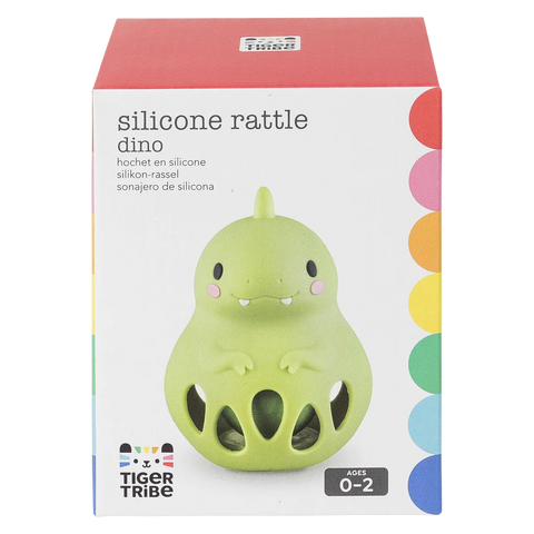 Silicone Rattle - Dino