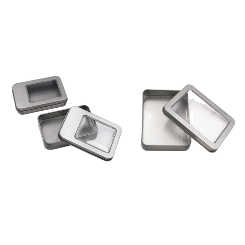 Angels Craft Square Tin Case w/ Window