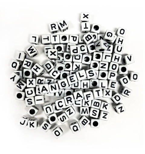 Alphabet Beads - Cube Shape (5 colors available)