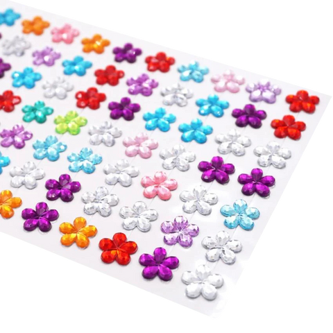 Angels Craft Flower Shaped Stone Stickers