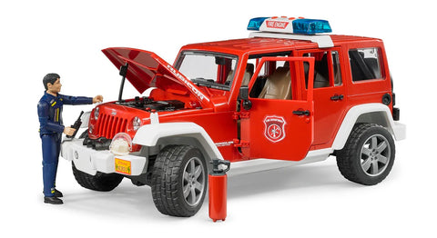 Bruder Jeep Rubicon fire vehicle w fireman