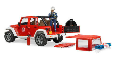 Bruder Jeep Rubicon fire vehicle w fireman