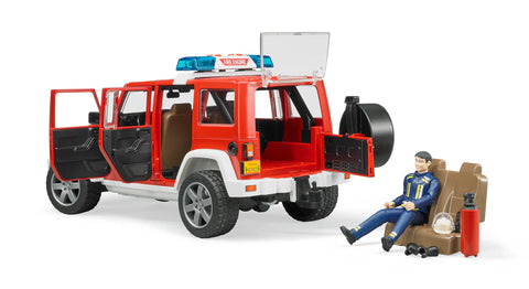 Bruder Jeep Rubicon fire vehicle w fireman