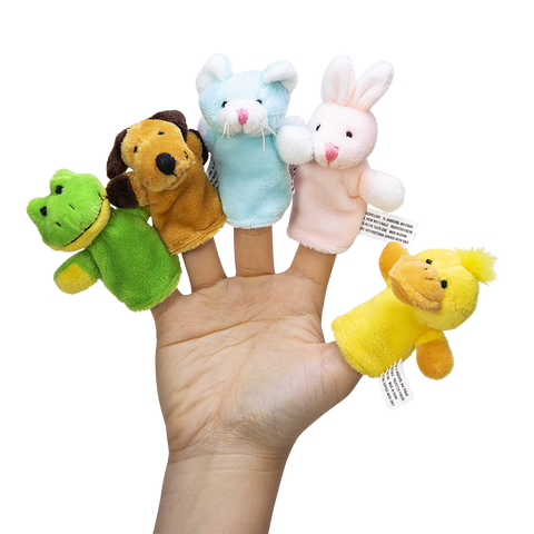 PLUSH FINGER PUPPETS-ASSORTED