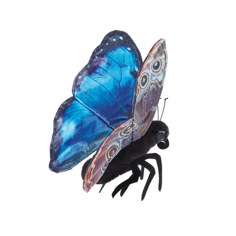 Folkmanis Blue Morpho Butterfly Finger Puppet