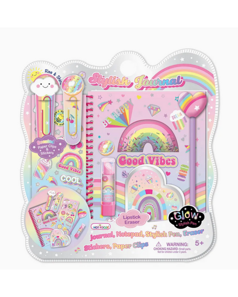 Hot Focus Stylish Journal, Rainbow