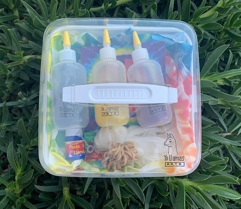 Yo Llamas Artz Reusable + Non-Toxic Tie-Dye Kit